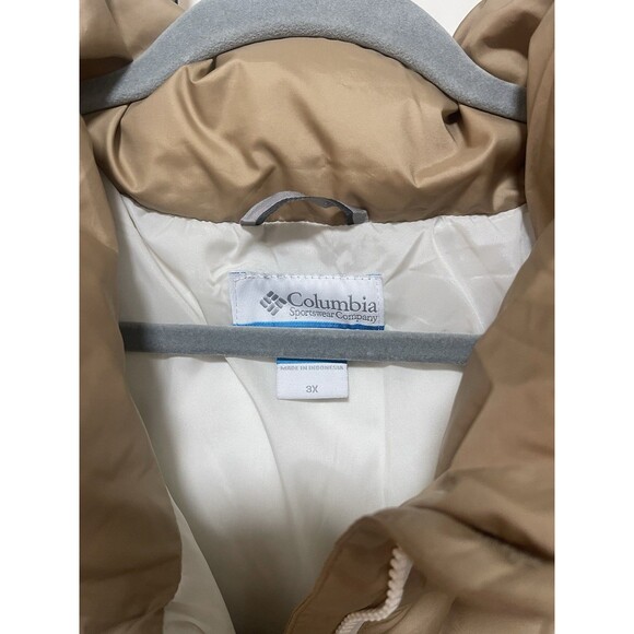 NWT Columbia Women's Puffect Color Blocked Jacket Cream Tan Black 3X MSRP $200 - Picture 6 of 7